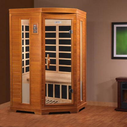 Dynamic Saunas Heming 2 Person Low EMF FAR Infrared Sauna (DYN-6225-02) - DYN-6225-02