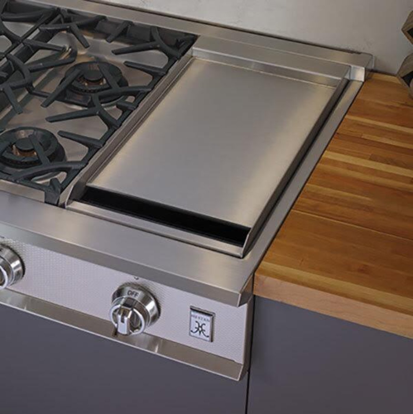 Hestan 36 Inch 4 Burner with Griddle All Gas Range - KRG364GD-NG