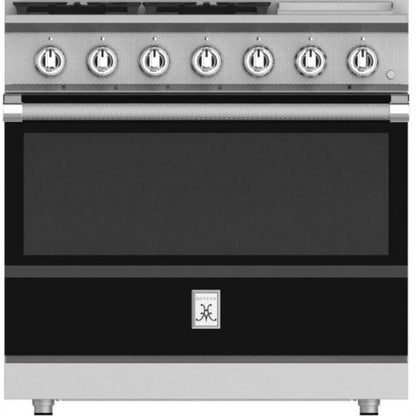 Hestan 36 Inch 4 Burner with Griddle All Gas Range - KRG364GD-NG