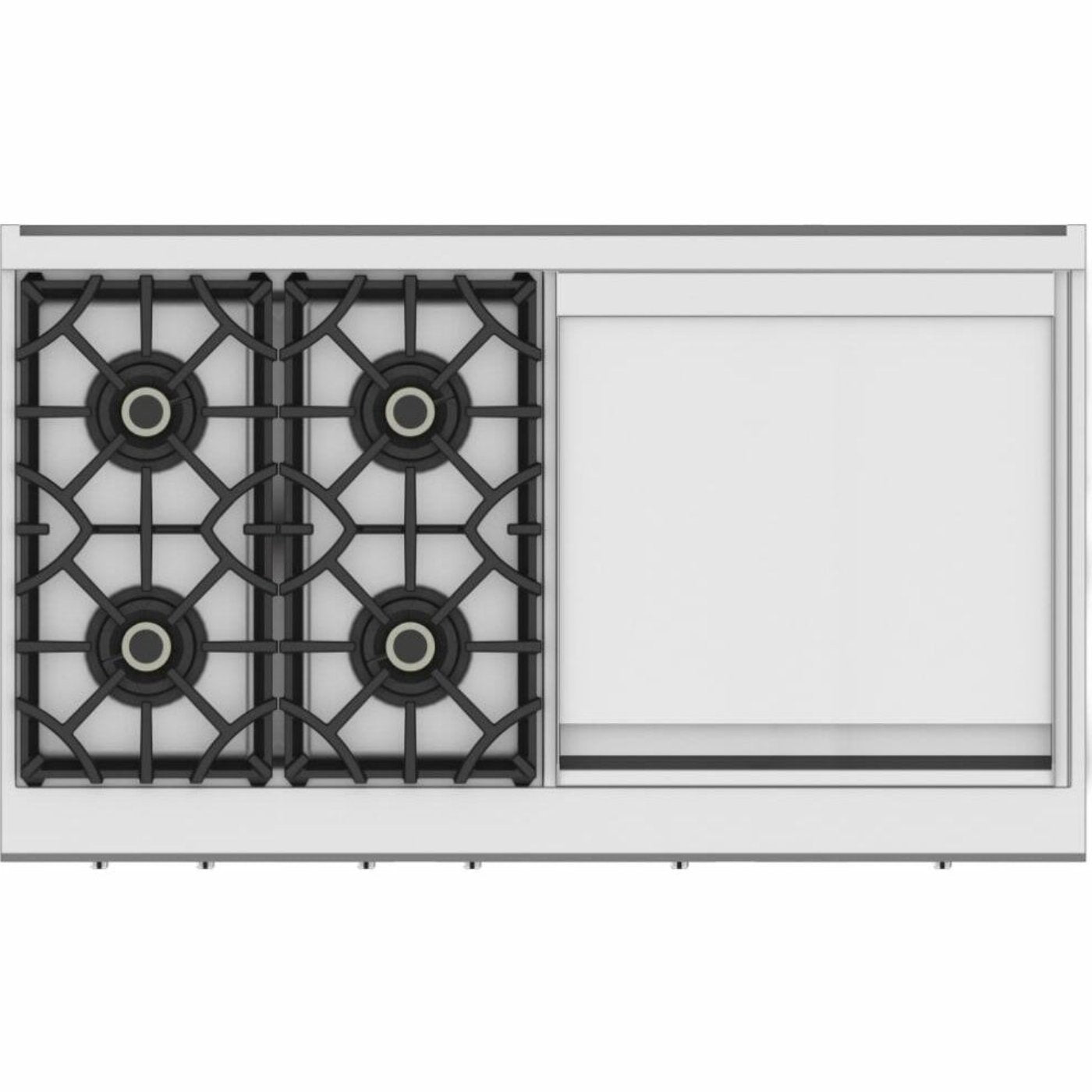 Hestan 48 Inch 4 Burner with 24 Inch Griddle Rangetop - KRT484GD-NG