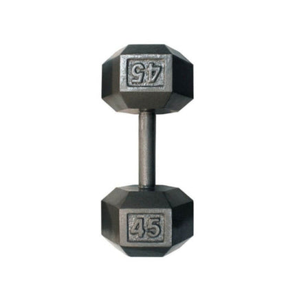 Troy  USA by Troy IHD Solid Iron Gray Cast Hex Dumbbell Set by USA Sports by Troy
