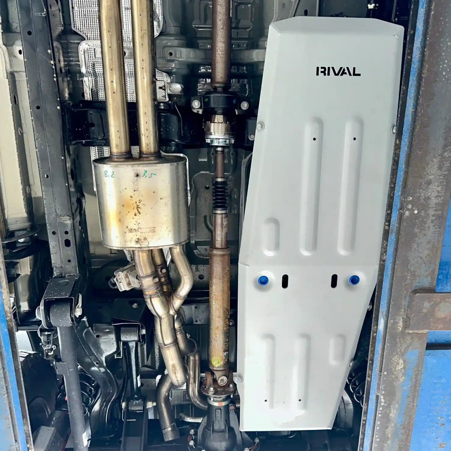 RIVAL Aluminum Gas Tank Skid Plate | 2024+ Ford Ranger Raptor - 2333.1889.1.6