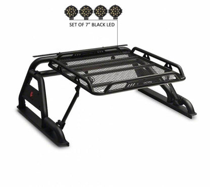 Black Horse  WRB-001BK-PLB Black Horse Warrior Roll Bar Kit -  BLKRB001BKPLB