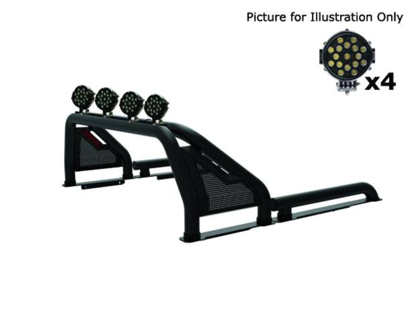 Black Horse Gladiator Roll Bar Kit - BLKGLRB03BPLB