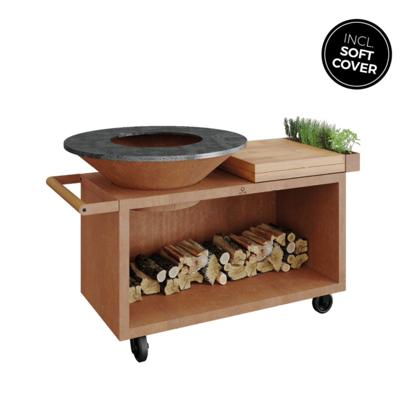 OFYR Island Corten 100 PRO Teak Wood - OI-100-PRO-TW