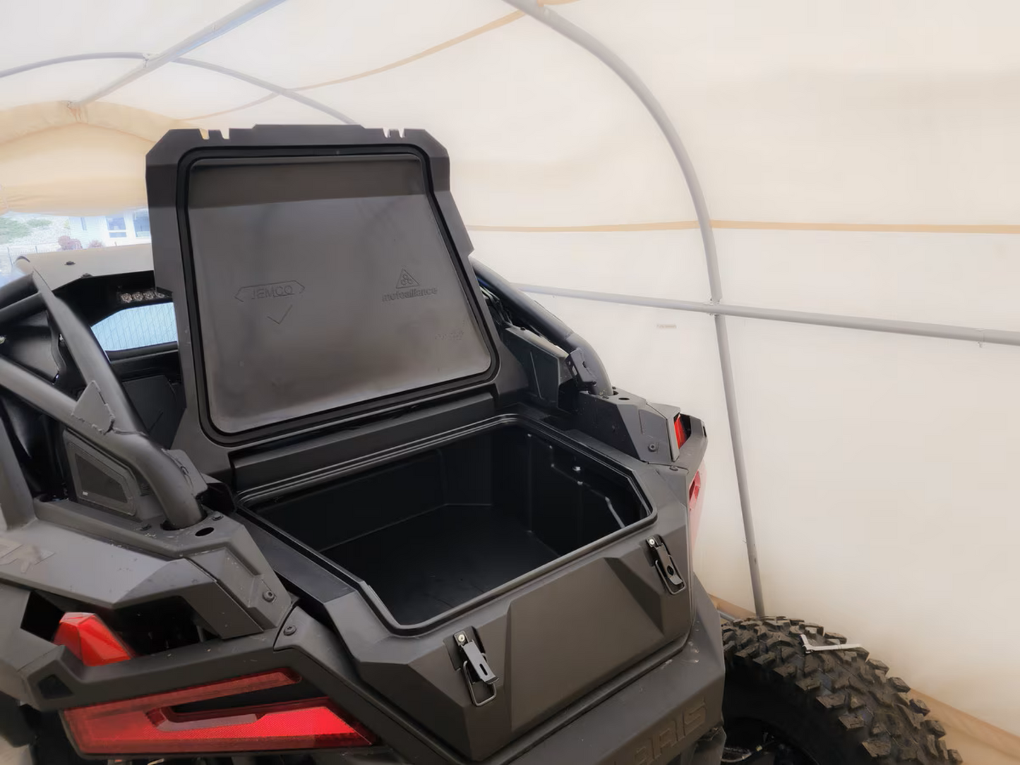 MotoAlliance Highlands UTV Rear Cargo Box for 2022-2025 Polaris RZR Pro R New -JC11105_RZR_R