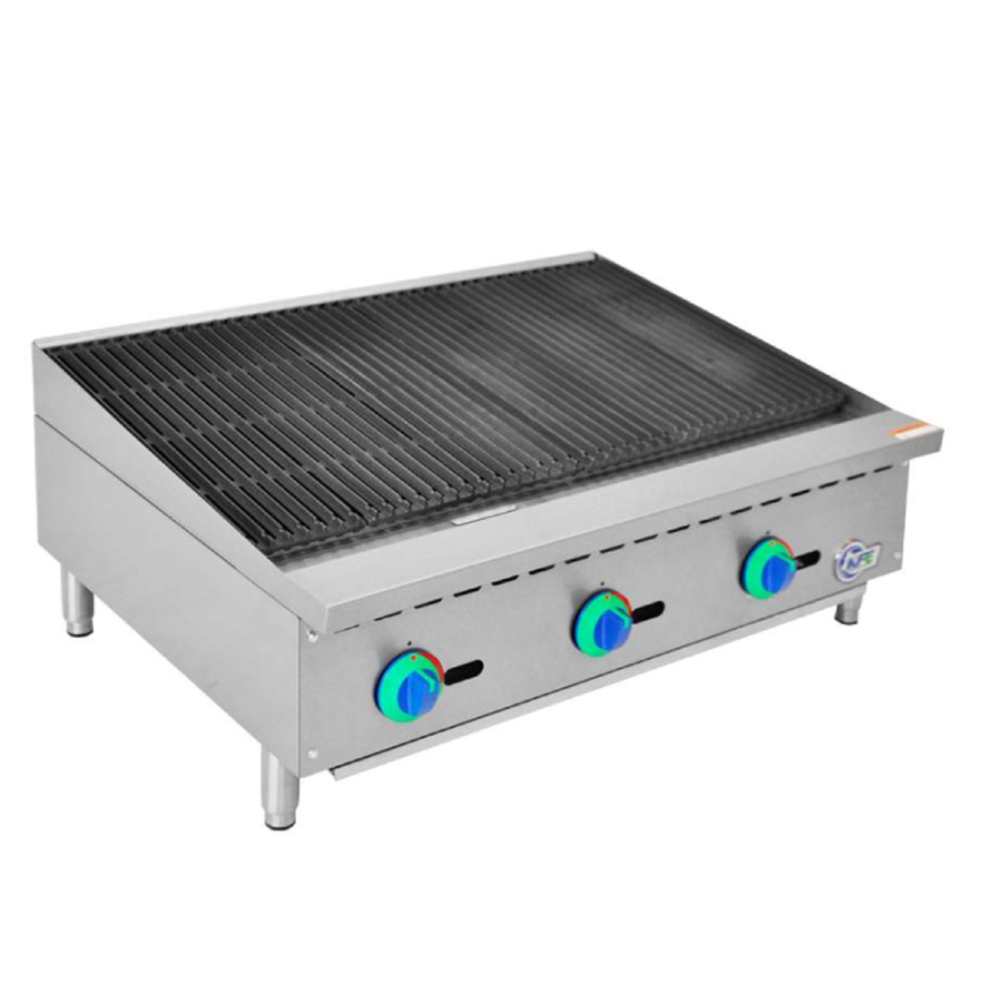 Chef AAA - KF-CB36-M, Commercial 36" Radiant Charbroiler Countertop Gas - KF-CB36-M