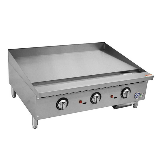 Chef AAA - KF-G36-T, Commercial 36" Thermostat Griddle Countertop Gas - KF-G36-T