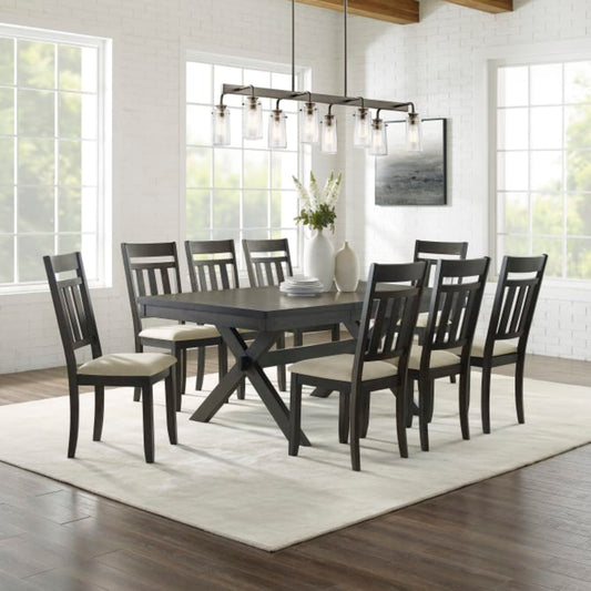 Crosley Hayden 98 Inch 9pc Dining Sets Slate - KF13022SL