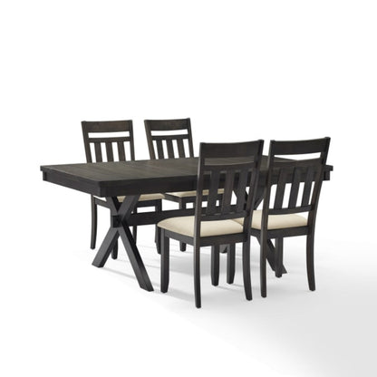 Crosley Hayden 98 Inch 5pc Dining Set Slate- KF13026SL