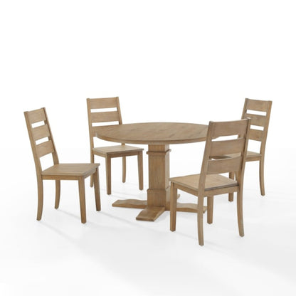 Crosley Joanna 104 Inch 5pc Round Dining Set - KF13062RB-RB