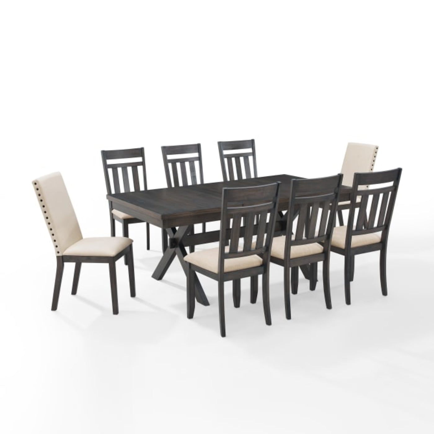 Crosley Hayden 98 Inch 9pc Dining Set Slate - KF13072SL