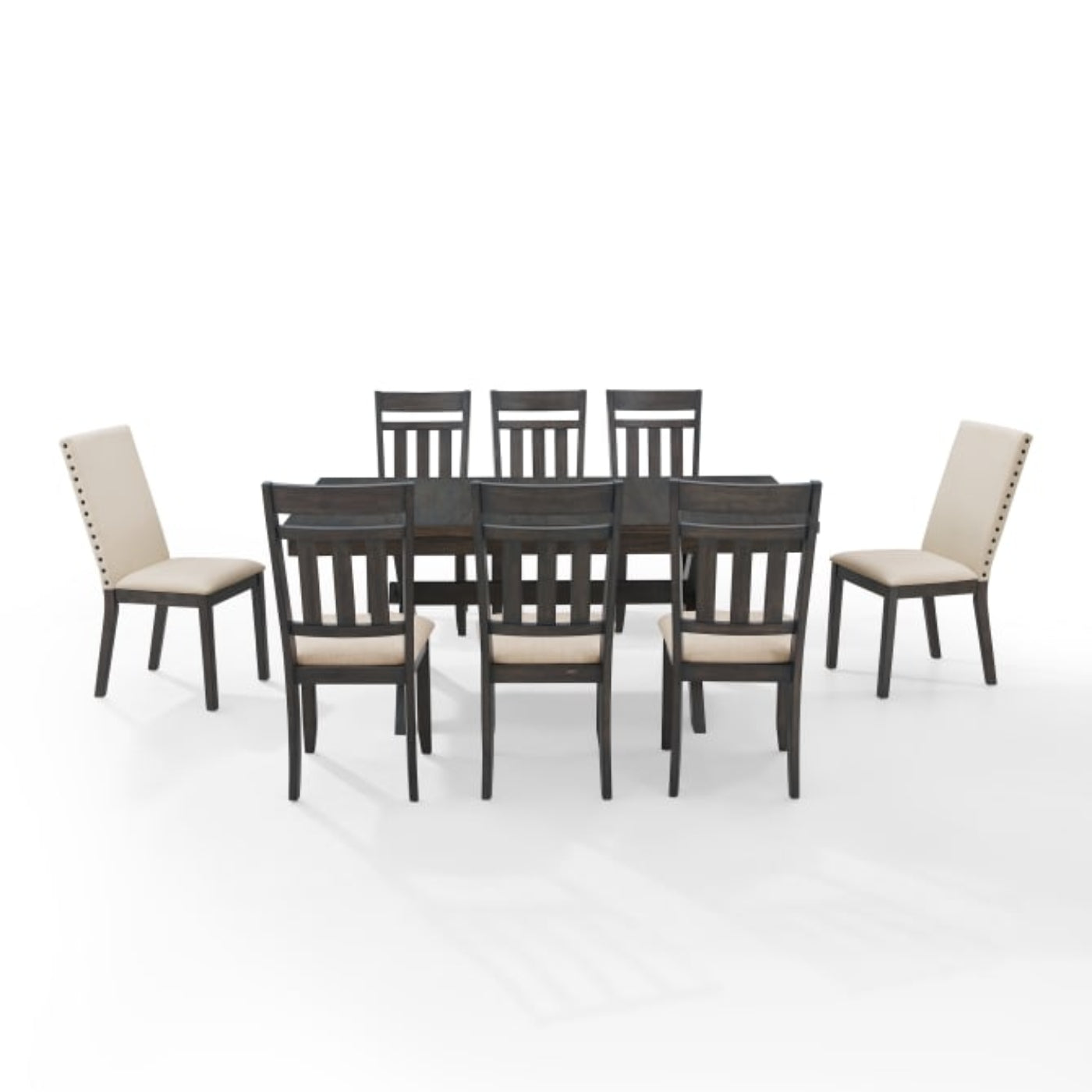 Crosley Hayden 98 Inch 9pc Dining Set Slate - KF13072SL
