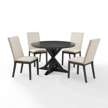 Crosley Hayden 108 Inch 5pc Round Dining Set Slate - KF13074SL