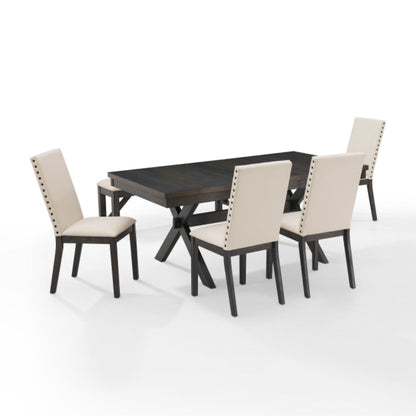 Crosley Hayden 90 Inch 6pc Dining Set Slate - KF13075SL