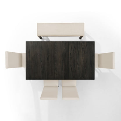 Crosley Hayden 90 Inch 6pc Dining Set Slate - KF13075SL