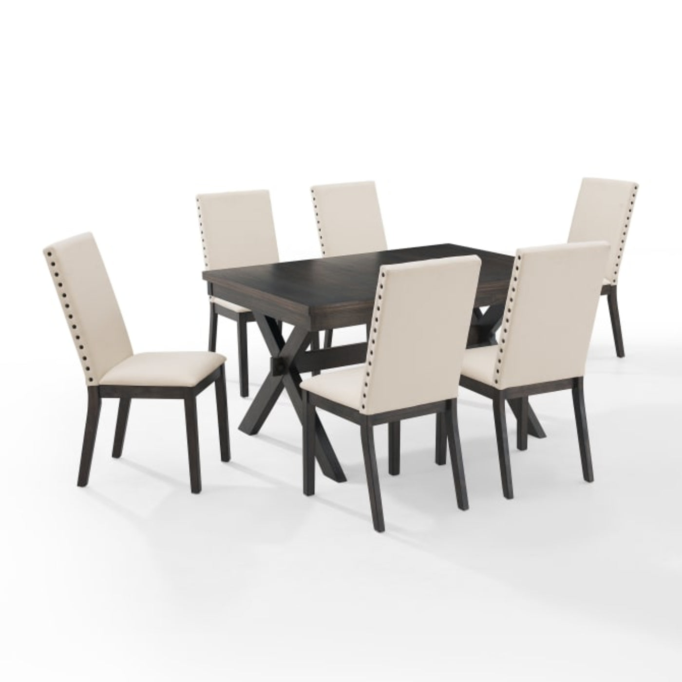 Crosley Hayden 101 Inch 7pc Dining Set Slate - KF13076SL