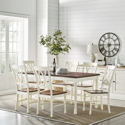 Crosley Shelby 7pc Dining Set Distressed-White  - KF20001-WH