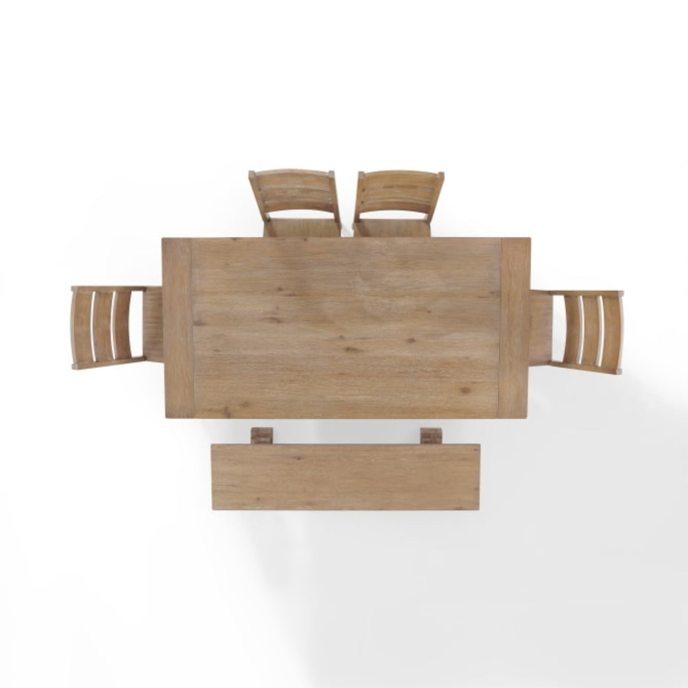 Crosley Joanna 128 Inch 6pc Dining Set Rustic-Brown - KF20020RB