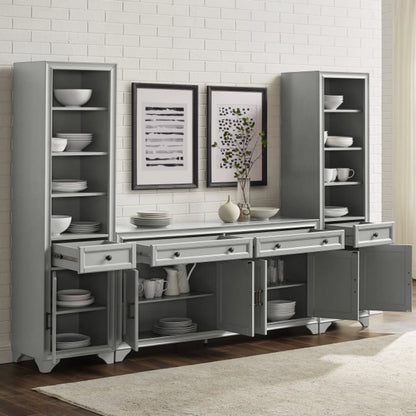 Crosley Tara 3pc Sideboard And Bookcase Set - KF33014