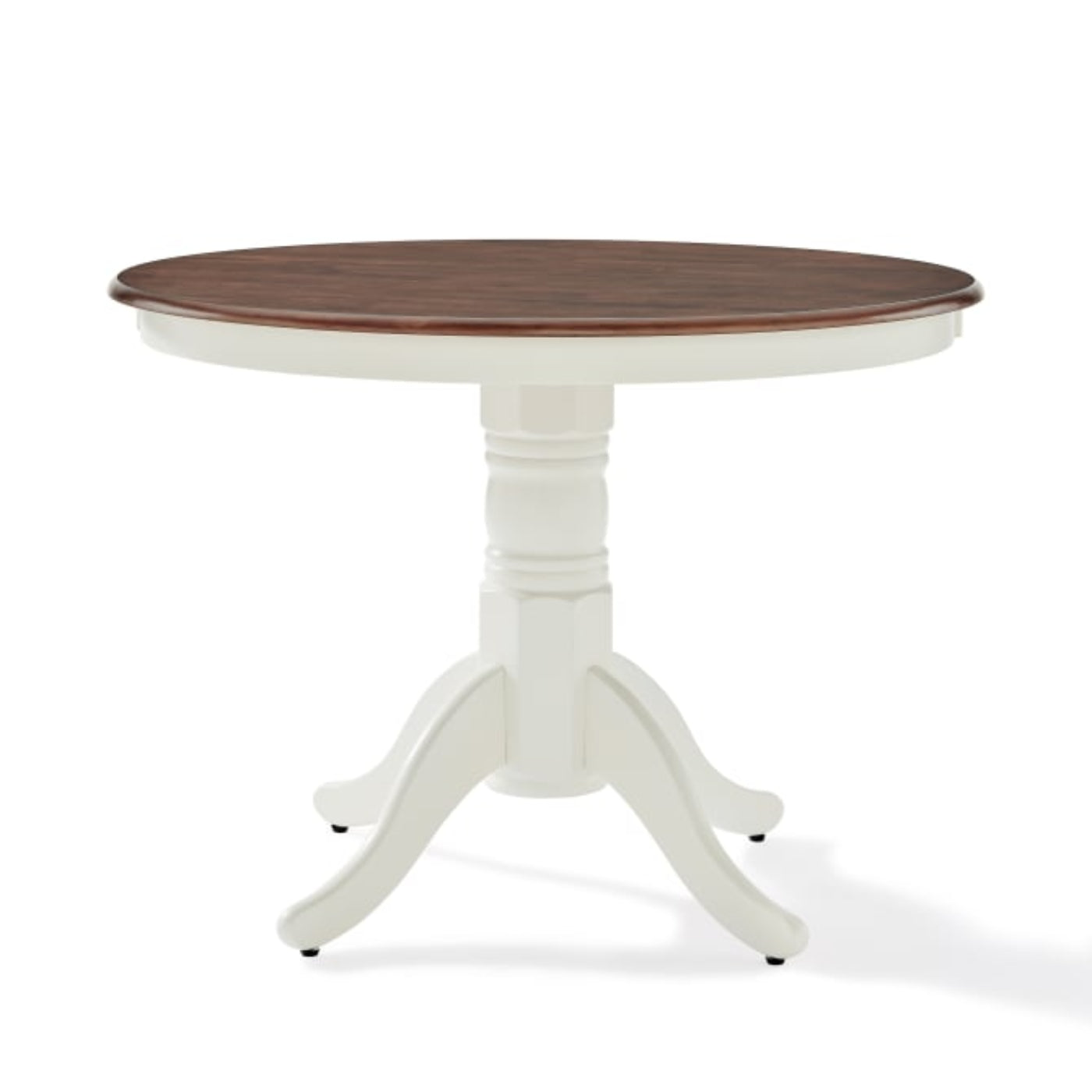 Crosley Shelby 42 Inch Round Dining Table Distressed-White - KF33100WH