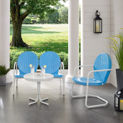 Crosley Griffith 3pc Outdoor Metal Conversation Set - KO10003