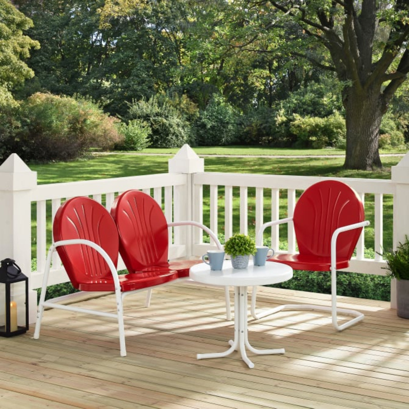 Crosley Griffith 3pc Outdoor Metal Conversation Set - KO10003