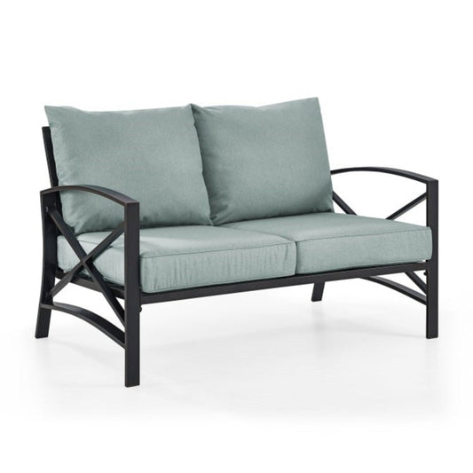 Crosley Kaplan 54 Inch Outdoor Metal Loveseat - KO60008