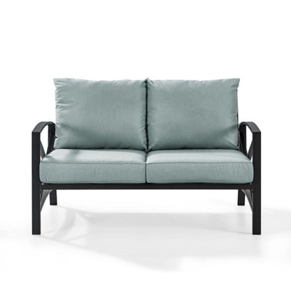 Crosley Kaplan 54 Inch Outdoor Metal Loveseat - KO60008