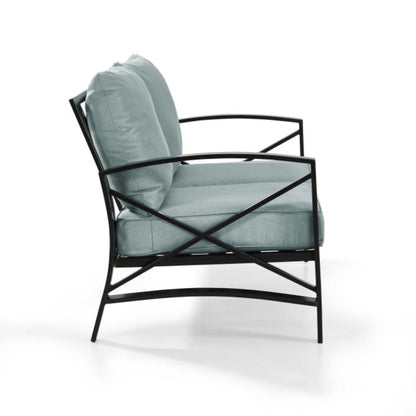 Crosley Kaplan 54 Inch Outdoor Metal Loveseat - KO60008