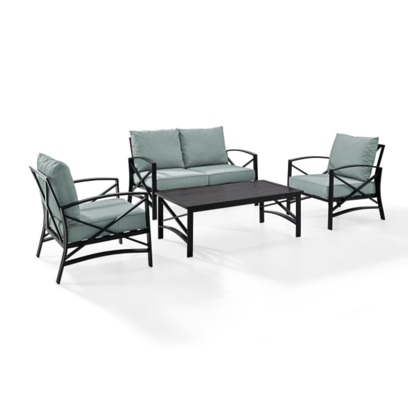 Crosley Kaplan 4pc Outdoor Conversation Set - KO60009BZ
