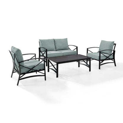Crosley Kaplan 4pc Outdoor Conversation Set - KO60009BZ