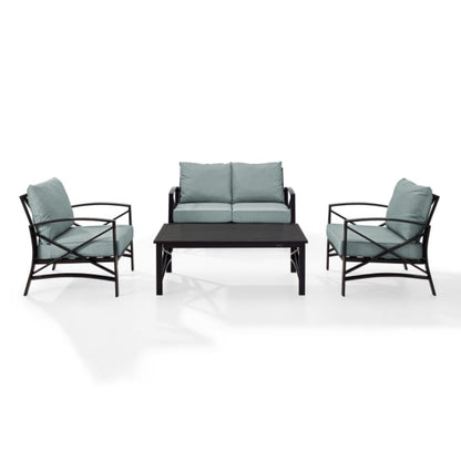 Crosley Kaplan 4pc Outdoor Conversation Set - KO60009BZ