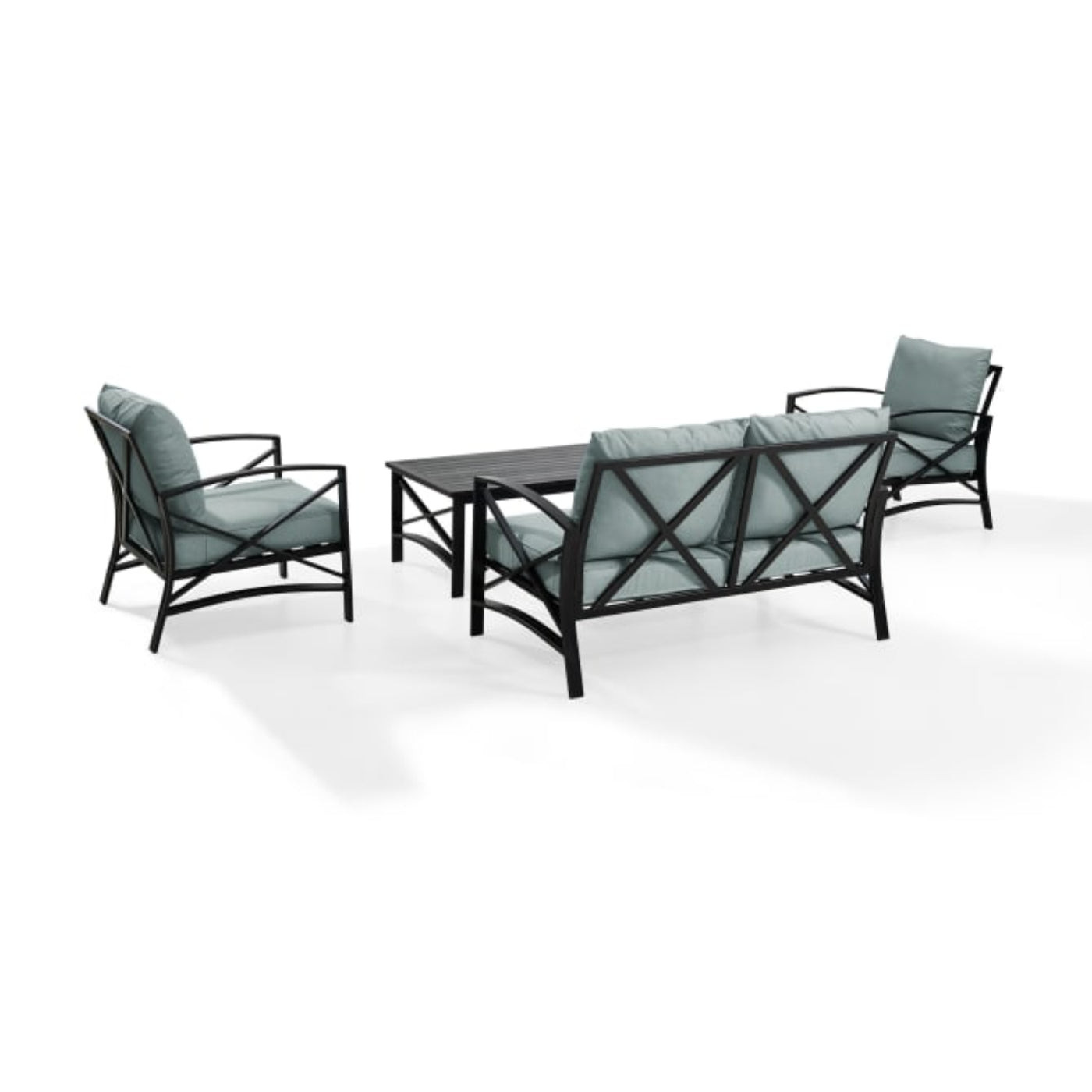 Crosley Kaplan 4pc Outdoor Conversation Set - KO60009BZ