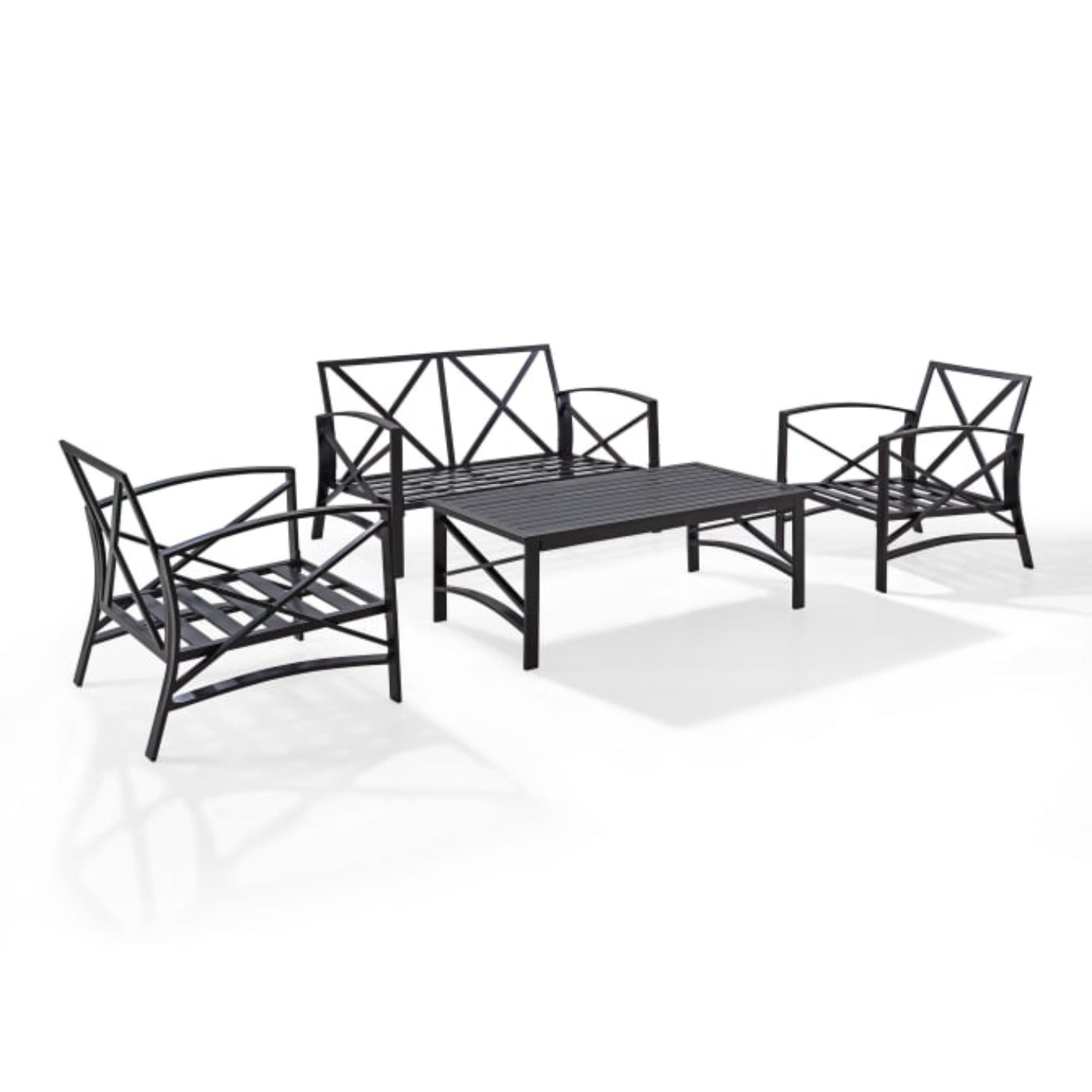 Crosley Kaplan 4pc Outdoor Conversation Set - KO60009BZ