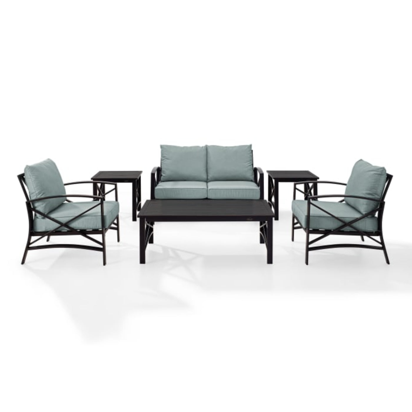 Crosley Kaplan 164 Inch 6pc Outdoor Metal Conversation Set - KO60017