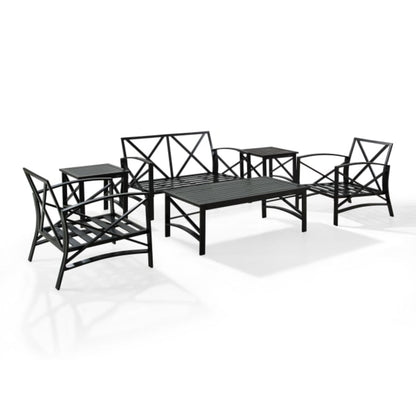 Crosley Kaplan 164 Inch 6pc Outdoor Metal Conversation Set - KO60017