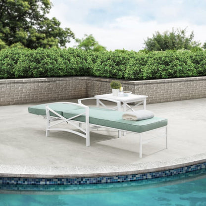 Crosley Kaplan Outdoor Metal Chaise Lounge - KO60018WH