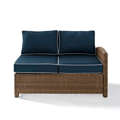 Crosley Bradenton 52.75 Inch Outdoor Wicker Sectional Right Side Loveseat - KO70015W