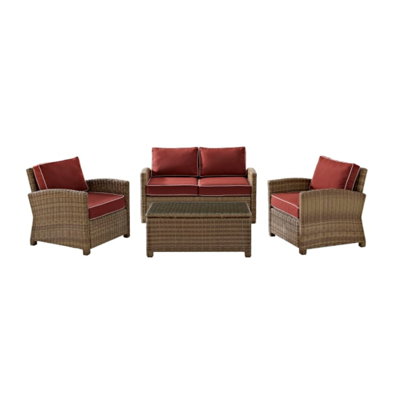 Crosley Bradenton 4pc Outdoor Wicker Conversation Set - KO70024