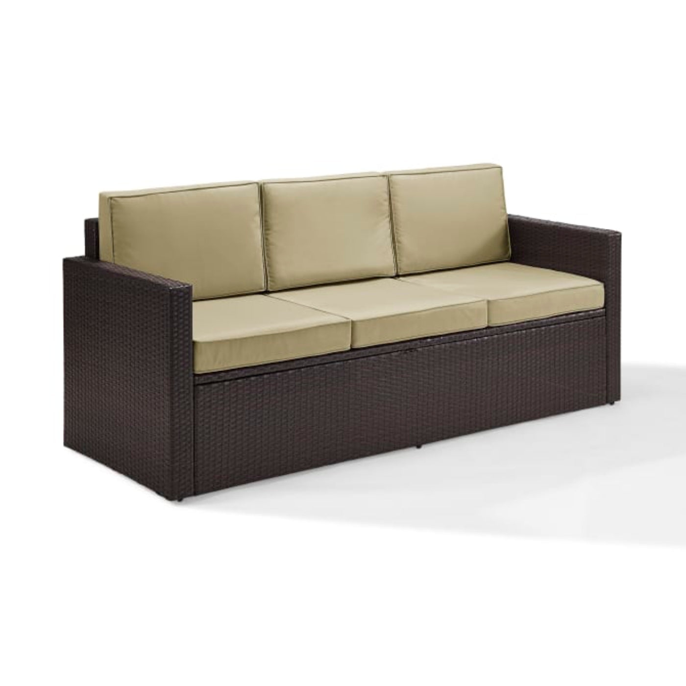 Crosley Palm Harbor Outdoor Wicker Sofa - KO70048BR