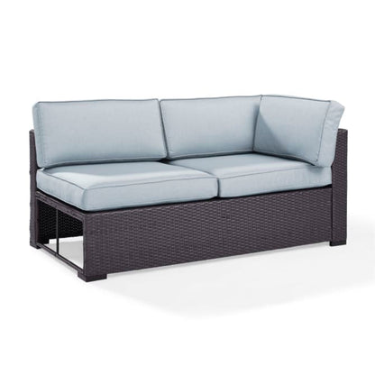 Crosley Biscayne 62.25 Inch Outdoor Wicker Sectional Loveseat - KO70129BR