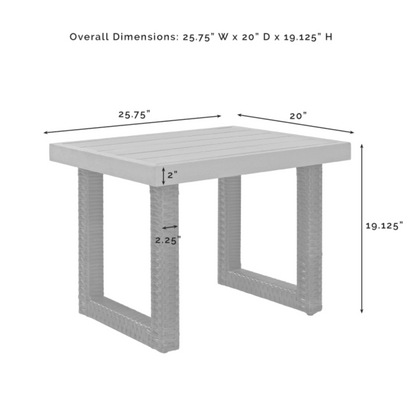 Crosley Beaufort 113.25 Inch 6pc Outdoor Wicker Conversation Set W/Fire Table Mist - KO70179BR