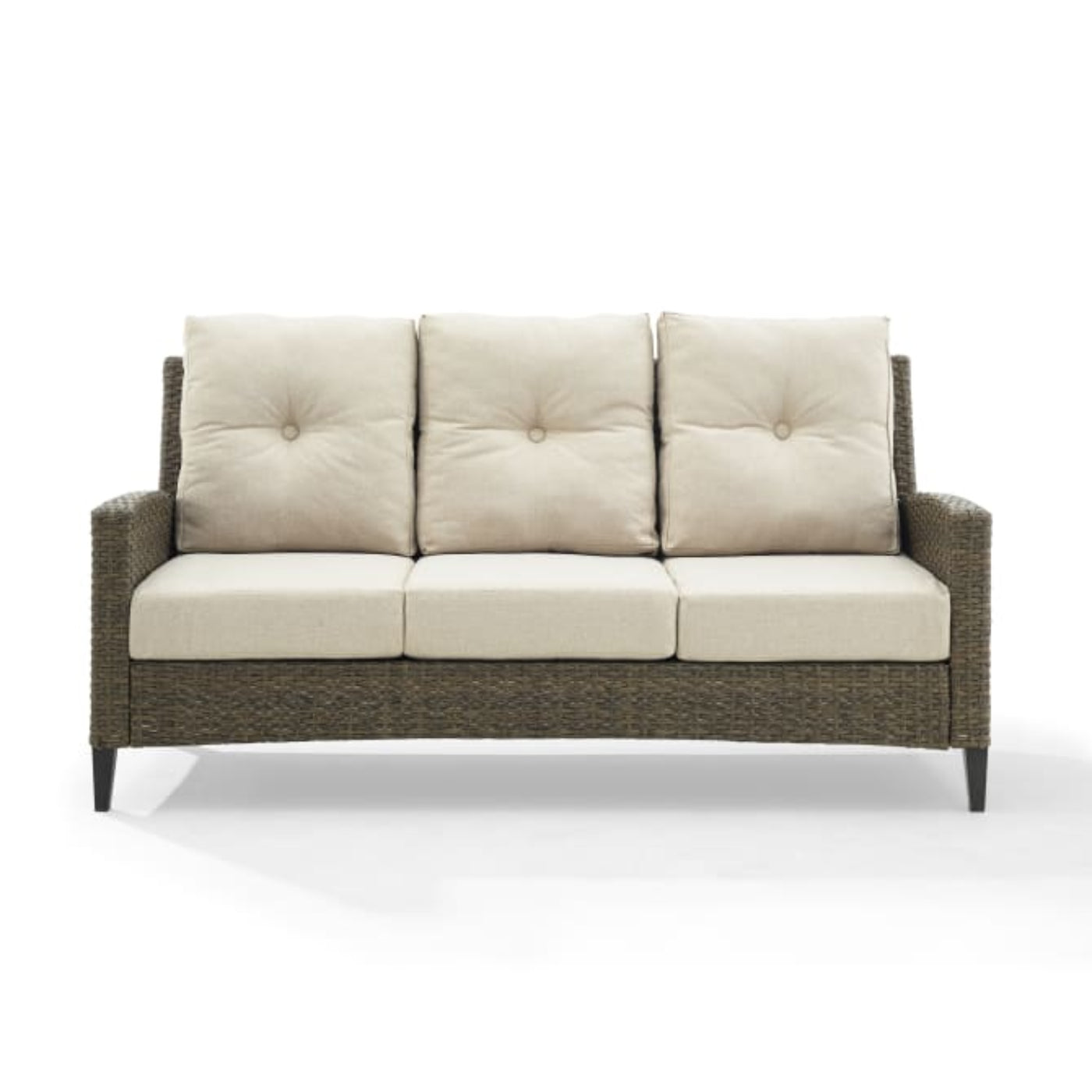 Crosley Rockport Outdoor Wicker High Back Sofa Oatmeal - KO70215LB-OL