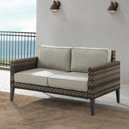 Crosley Prescott Outdoor Wicker Loveseat - KO70251BR