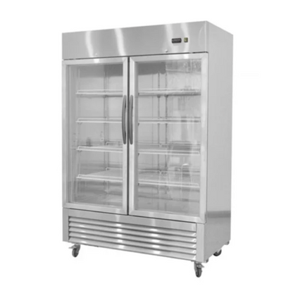 Chef AAA - TF-49BG 55" 2 Glass Door Reach-in Freezer 40.7 cu. ft. - TF-49BG