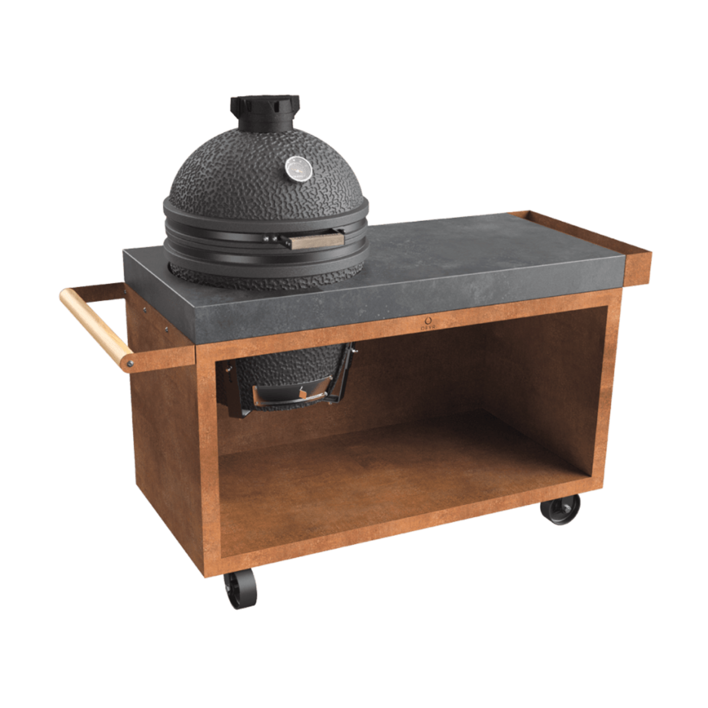 OFYR Kamado Table Corten 135 PRO The Bastard - O-K-T-135-PRO-TW-KJ