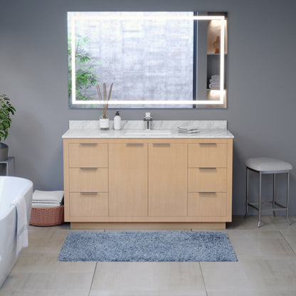 Arpella - Luci 60x36 Inch LED Mirror with Memory Dimmer and Defogger - LEDAM6036