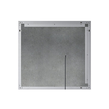 Arpella - Moderna 34x36 inch LED Mirror with built in 3x Magnifying Mirror, Memory Dimmer and Defogger - LEDBM3436