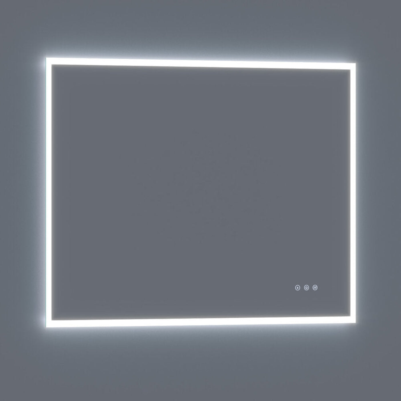 Arpella - Lucent 48 in. x 36 in. Wall Mounted LED Vanity Mirror with Color Changer, Memory Dimmer and Defogger - LEDCM4836